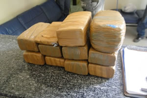 11 kg de maconha prensada apreendidos em Lagoa Grande-MA produto