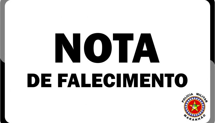 Nota de pesar pelo falecimento do sargento Roberto do 19º BPM