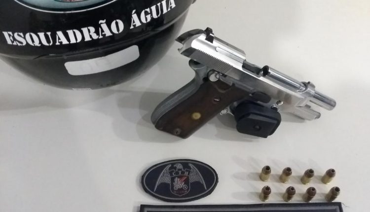 Esquadrão Águia do BPChoque apreende arma de fogo na Cidade Olímpica