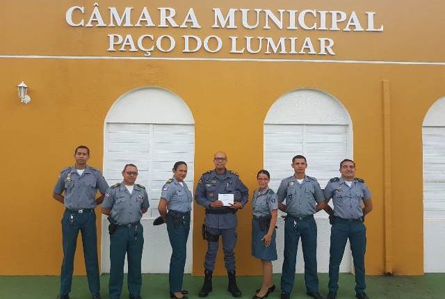 Ronda Escolar da PMMA é homenageada pela Câmara dos Vereadores de Paço do Lumiar