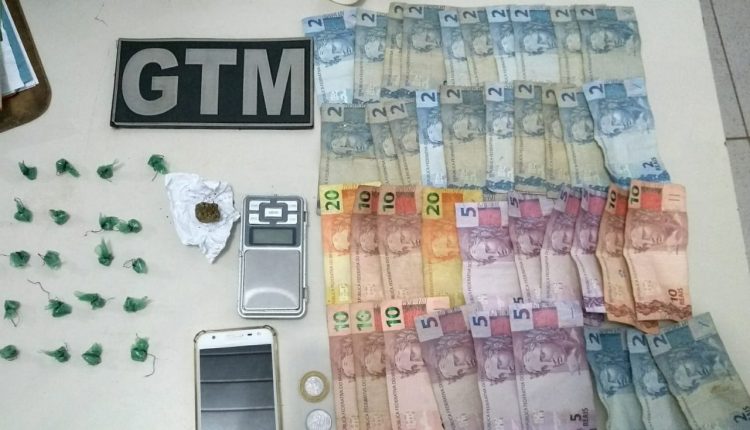 Equipe Bravo do GTM 1º BPM prende suspeito de trafico de drogas e apreende mais uma arma de fogo