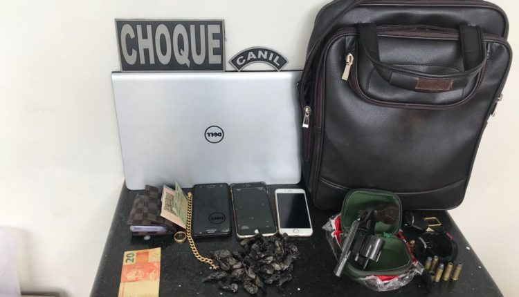 Policiais do BPChoque prendem suspeitos de assalto na Holandeses