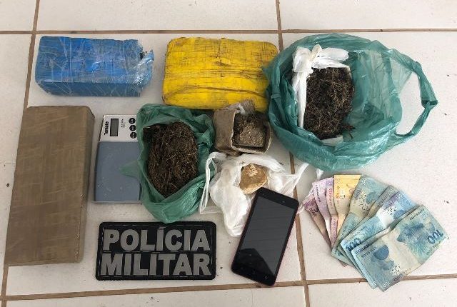 10º BPM apreende drogas na sua área de atuação