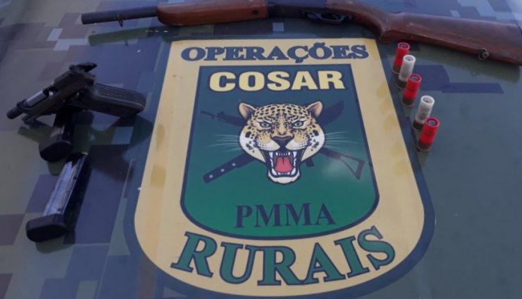 Policia Militar prende suspeitos com pistola e espingarda em Santa Quitéria