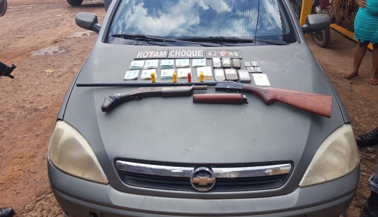 PM realiza operação no bairro do São Raimundo e apreende armas, munições e 10 mil reais