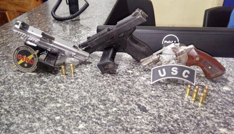 Policias militares da 2ª USC apreendem armas de fogo no Coroadinho