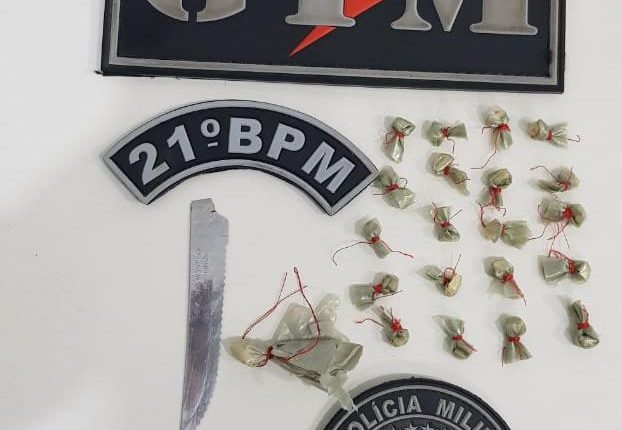 OPERAÇÃO SATURAÇÃO: POLICIAIS DO 21º BPM PRENDEM TRAFICANTE NO BAIRRO DA ESTIVA