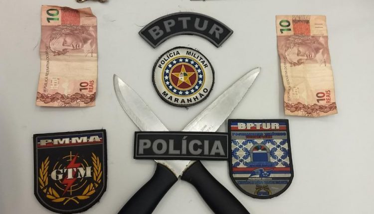 Policiais militares do BPTur frustram assalto a coletivo na Praia Grande e prendem suspeitos