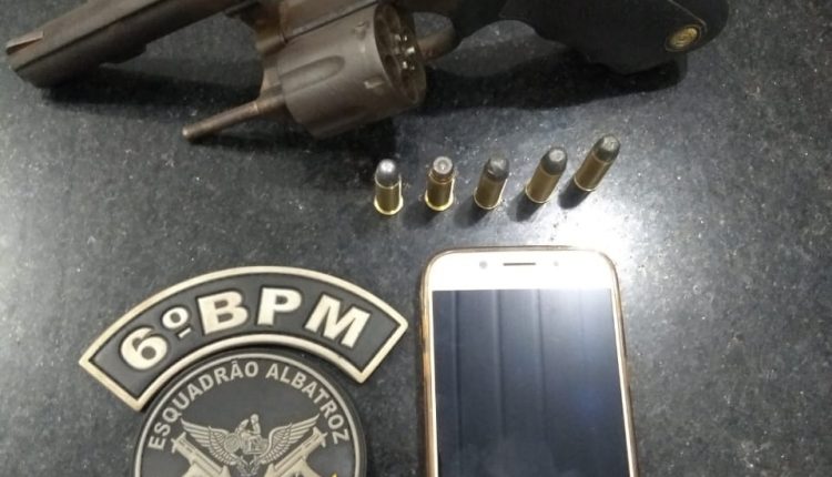 Policiais militares do 6º BPM prendem suspeitos de praticar assaltos e apreendem arma de fogo na Cidade Olímpica