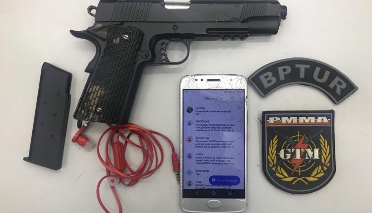BPTUR prende homem praticando assalto na Avenida Beira Mar