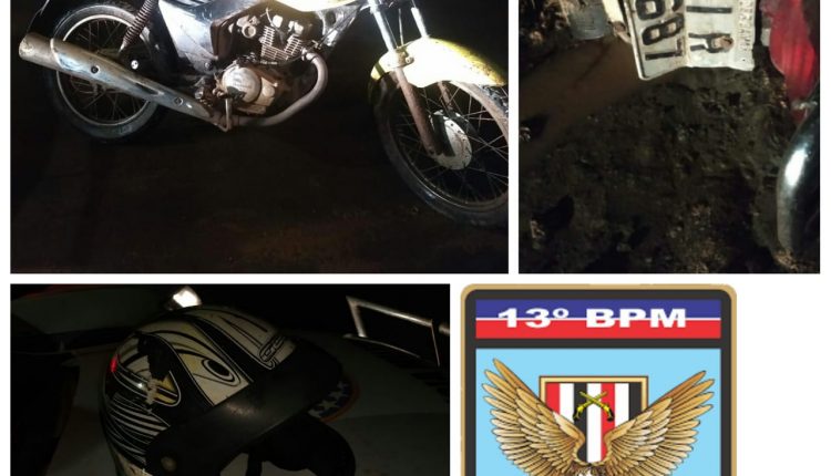 Policiais do 13º Batalhão recuperam moto roubada e prendem criminosos em São José de Ribamar