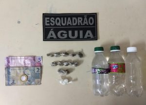 EQUIPE ESQUADRÃO ÁGUIA DO 2° BATALHÃO EFETUA PRISÃO DE HOMEM POR TRÁFICO DE DROGAS