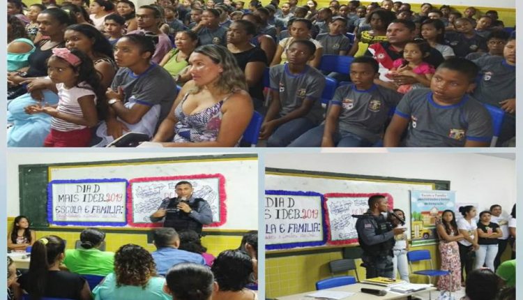 POLICIAIS DO 27°BPM MINISTRAM PALESTRA EM ESCOLA SOBRE COMBATE À VIOLÊNCIA