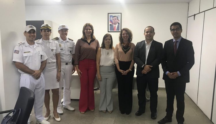 Construção de hospital da PM é tema de reunião entre Diretor de Saúde da corporação e secretária da SEGEP