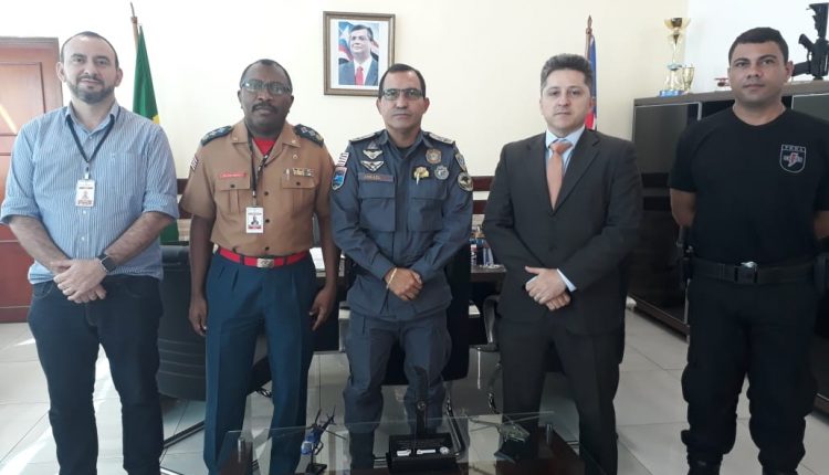 Comandante geral recebe a visita do coordenador da central de mandados em São Luis