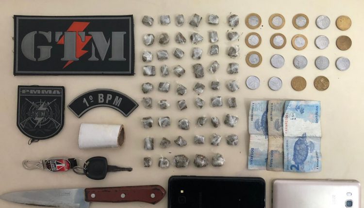 PM prende dupla por tráfico de drogas no Bairro Gapara