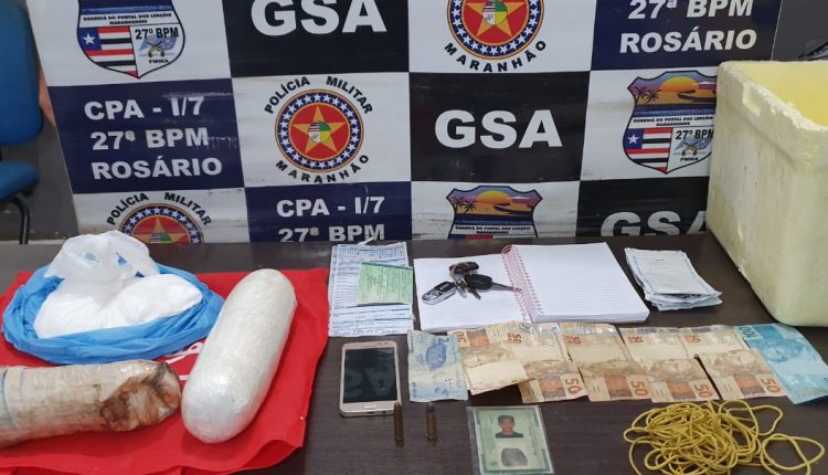Polícia Militar prende suspeito de tráfico de drogas