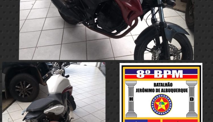 Polícia militar recupera na capital maranhense moto roubada em Santa Inês