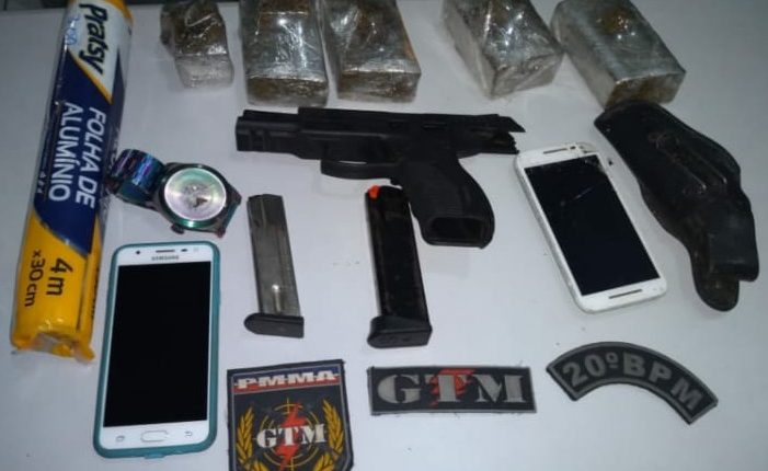Homem é preso com drogas e arma de fogo no Bairro do Miritiua