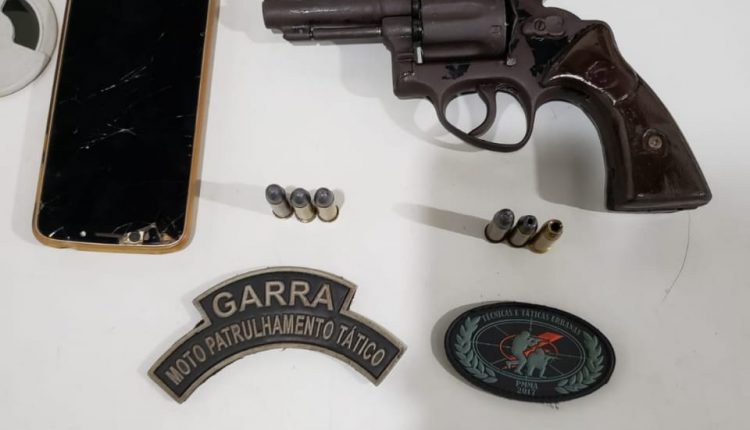 POLÍCIA MILITAR APREENDE ARMA DE FOGO NO BAIRRO MOROPÓIA EM SÃO JOSÉ DE RIBAMAR