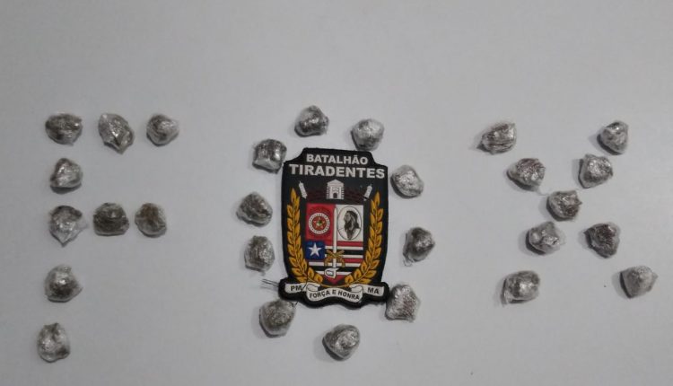 Polícia Militar apreende menor suspeito por tráfico de drogas