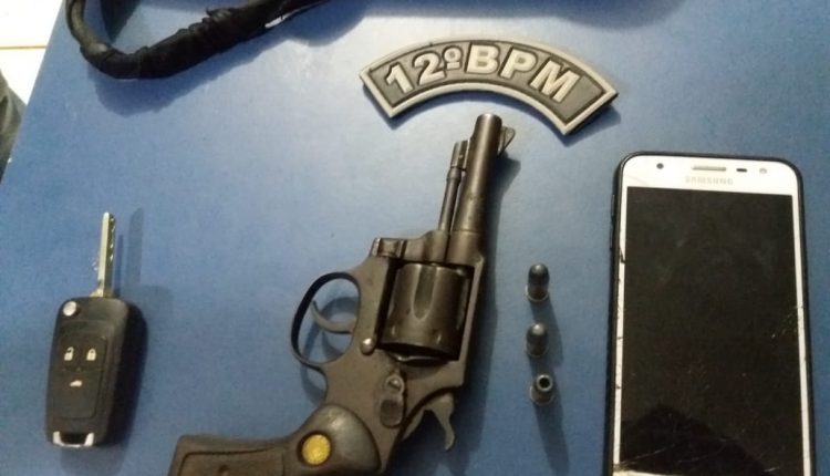Polícia Militar apreende arma de fogo e carro clonado utilizado em roubo em Campestre do Maranhão