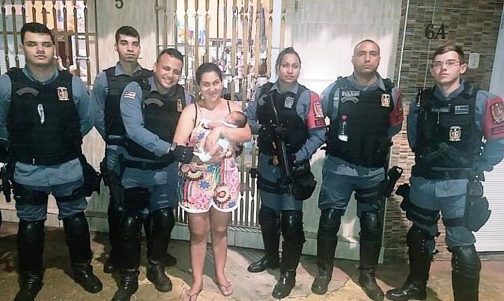 Policiais Militares salvam bebê de 13 dias de vida no Bairro da Liberdade