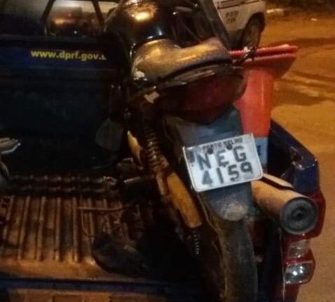 MOTO ROUBADA É RECUPERADA PELA PMMA NA BR-135