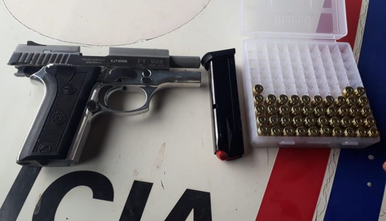 PMMA PARTICIPA DE OPERAÇÃO INTEGRADA E APREENDE ARMA DE FOGO NA BARREIRA DA ESTIVA