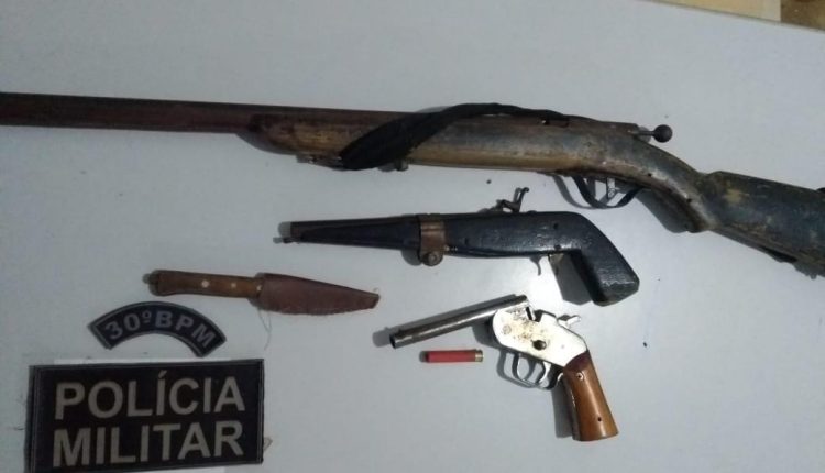 PMMA APREENDE ARMAS DE FOGO EM BURITICUPU-MA