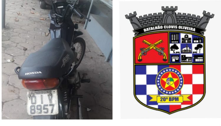 POLICIAIS RECUPERAM MOTO ROUBADA E PRENDEM SUSPEITO NO BAIRRO DA FORQUILHA