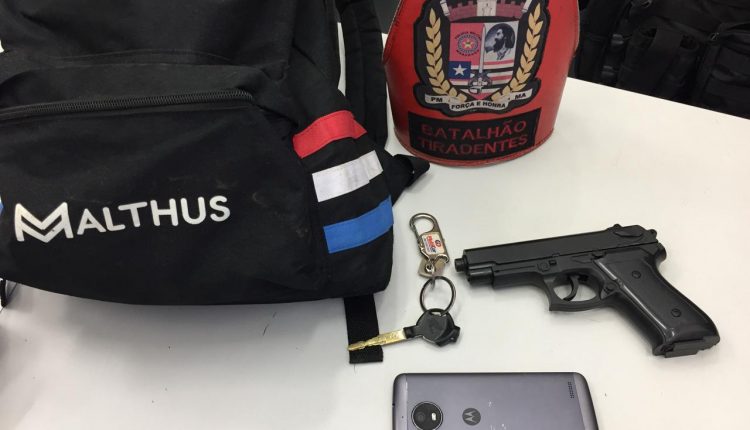 POLÍCIA MILITAR PRENDE SUSPEITO DE ASSALTOS À MÃO ARMADA