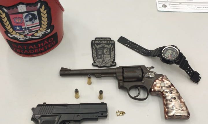 PMMA aprende arma de fogo no bairro Cohama