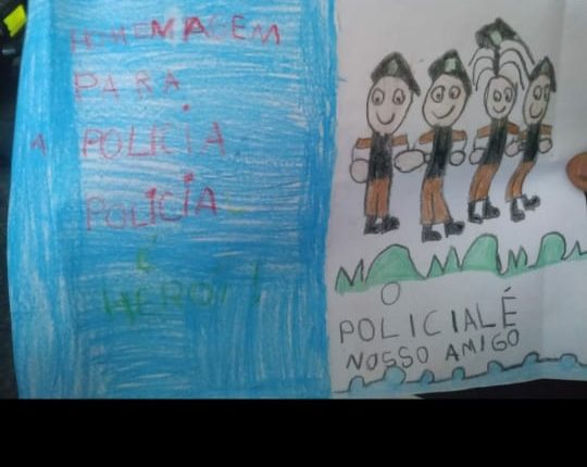 Com cartas e desenhos carinhosos, crianças agradecem trabalho da PM em Zé Doca-MA