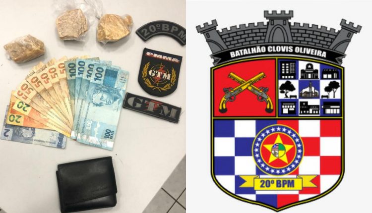 Droga é apreendida por equipe tática da PM em ação na Beira Mar