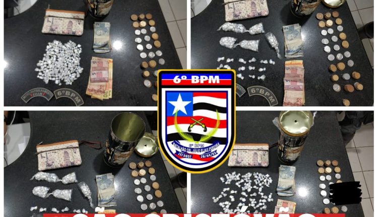 POLÍCIA MILITAR PRENDE INDIVÍDUO POR TRÁFICO DE DROGAS NO SÃO CRISTÓVÃO