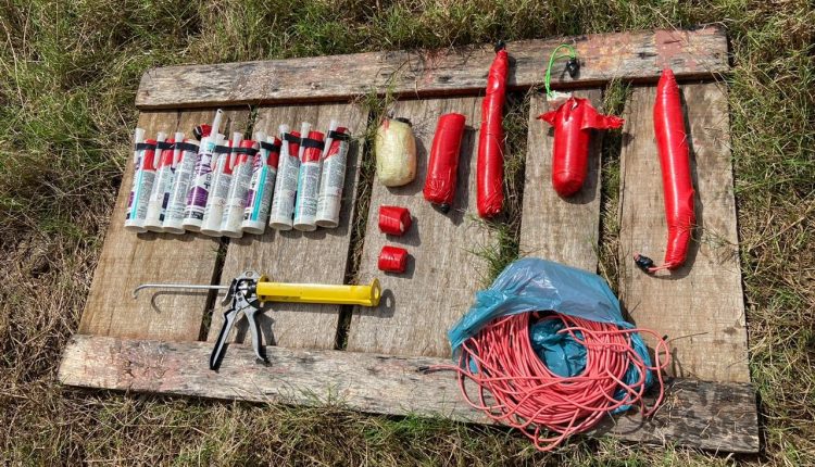 PMMA apreende artefatos explosivos em Imperatriz-MA