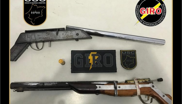 Duas armas de fogo são apreendidas pela PM em ação realizada nesta quinta-feira
