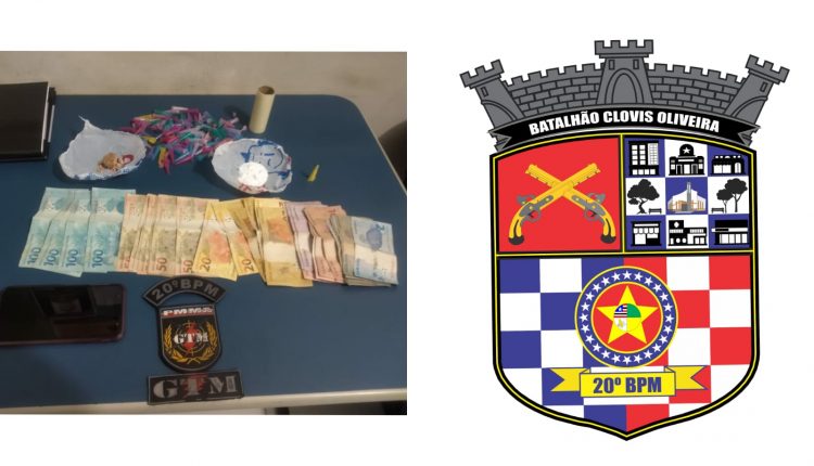 Grupo Tático da PM prende suspeitos por tráfico de drogas no Parque Jair