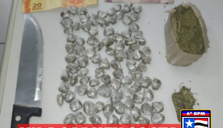 Drogas são apreendidas e suspeitos são presos por tráfico na Vila Sarney Costa