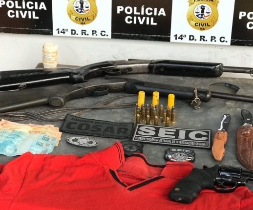 Operação conjunta das Polícias prende criminoso em Santo Antônio dos Lopes com três armas de fogo   