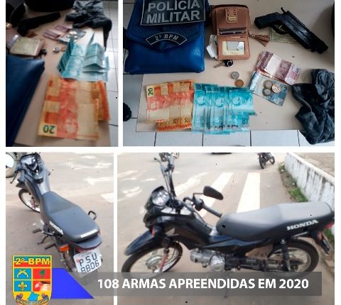 POLICIAIS MILITARES  PRENDEM HOMEM  POR ROUBO E PORTE ILEGAL DE ARMA DE FOGO EM CAXIAS (MA)