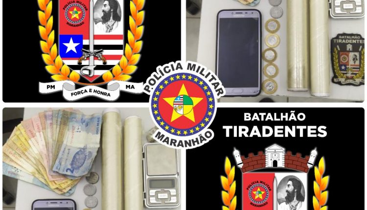 Policiais da Batalhão Tiradentes recuperam veículo e prendem suspeito por tráfico de drogas