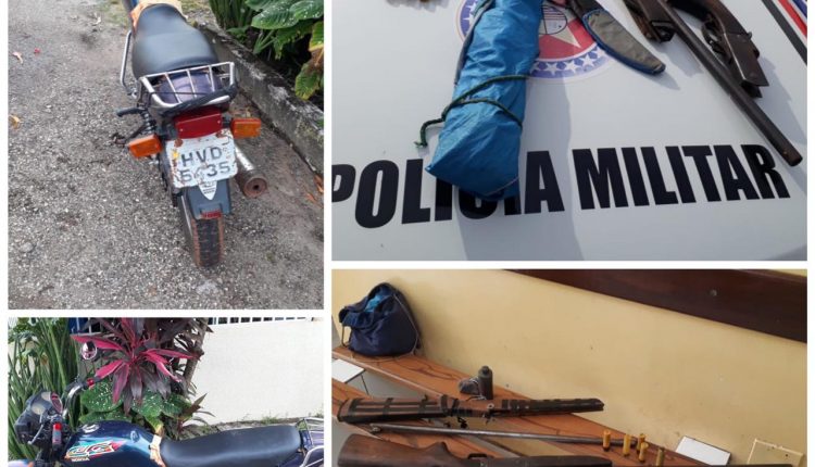 Polícia Militar prende dupla com armas de fogo durante operação varredura em Caxias