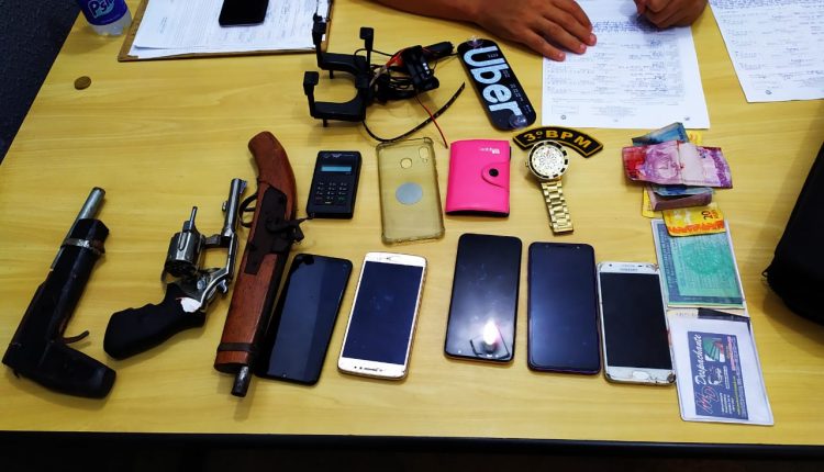 Assaltantes são presos e armas são apreendidas pela PMMA no Sul do Estado
