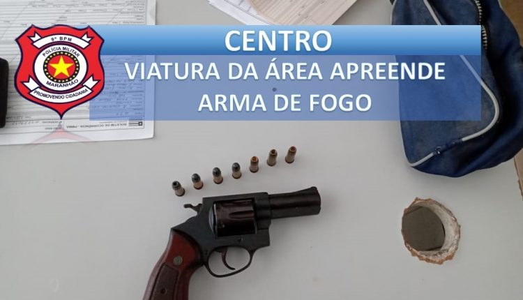 PMMA aprende arma de fogo no centro da capital Maranhense