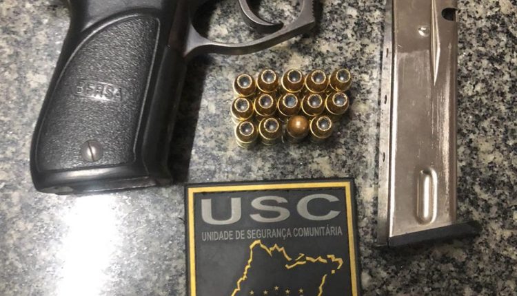 PMMA em ações distintas apreende arma de fogo e prende suspeito por tráfico de drogas