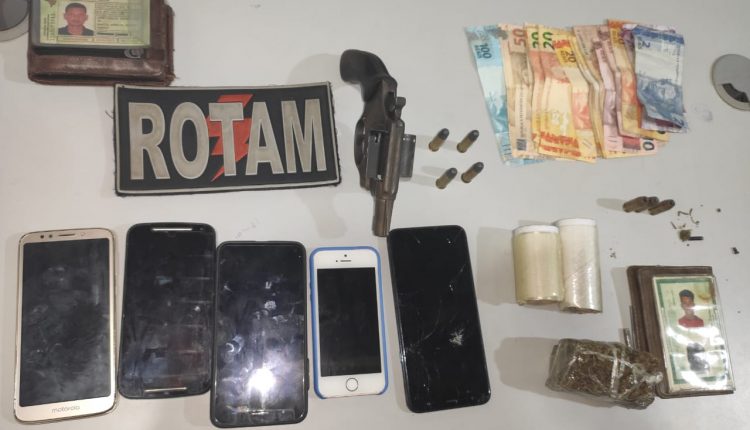 Policiais Militares prendem homem acusado de praticar vários roubos no Maiobão