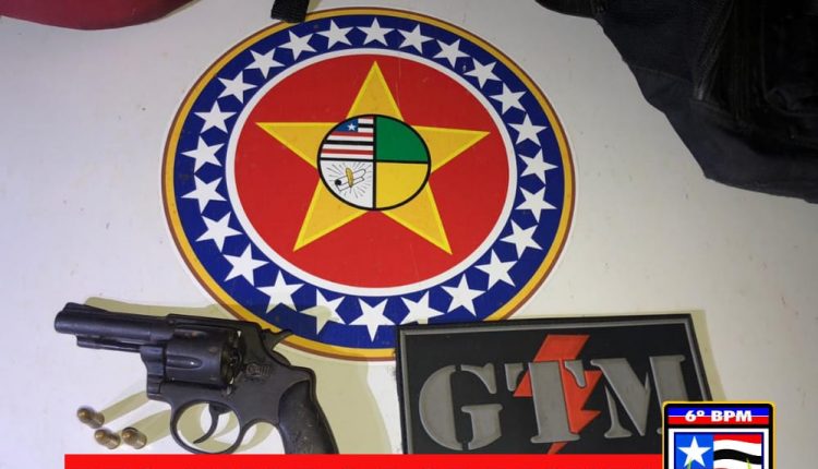 Policiais do 6º BPM apreendem arma de fogo no Residencial Ivaldo Rodrigues