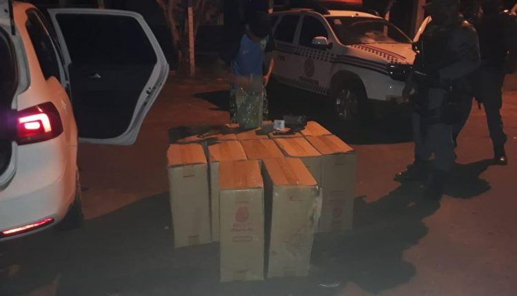 Polícia Militar apreende cigarros contrabandeados em Caxias-MA